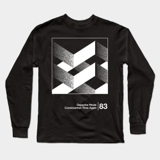Construction Time Again - Minimal Style Graphic Artwork Long Sleeve T-Shirt